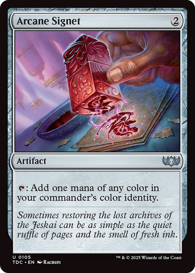 Arcane Signet [Tarkir: Dragonstorm Commander] MTG Single Magic: The Gathering  | Multizone: Comics And Games