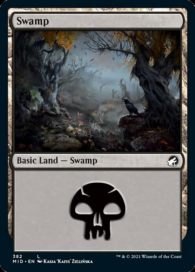 Swamp (382) [Innistrad: Midnight Hunt] MTG Single Magic: The Gathering  | Multizone: Comics And Games
