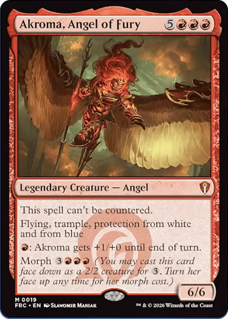 Akroma, Angel of Fury [Reality Fracture Commander] MTG Single Magic: The Gathering  | Multizone: Comics And Games