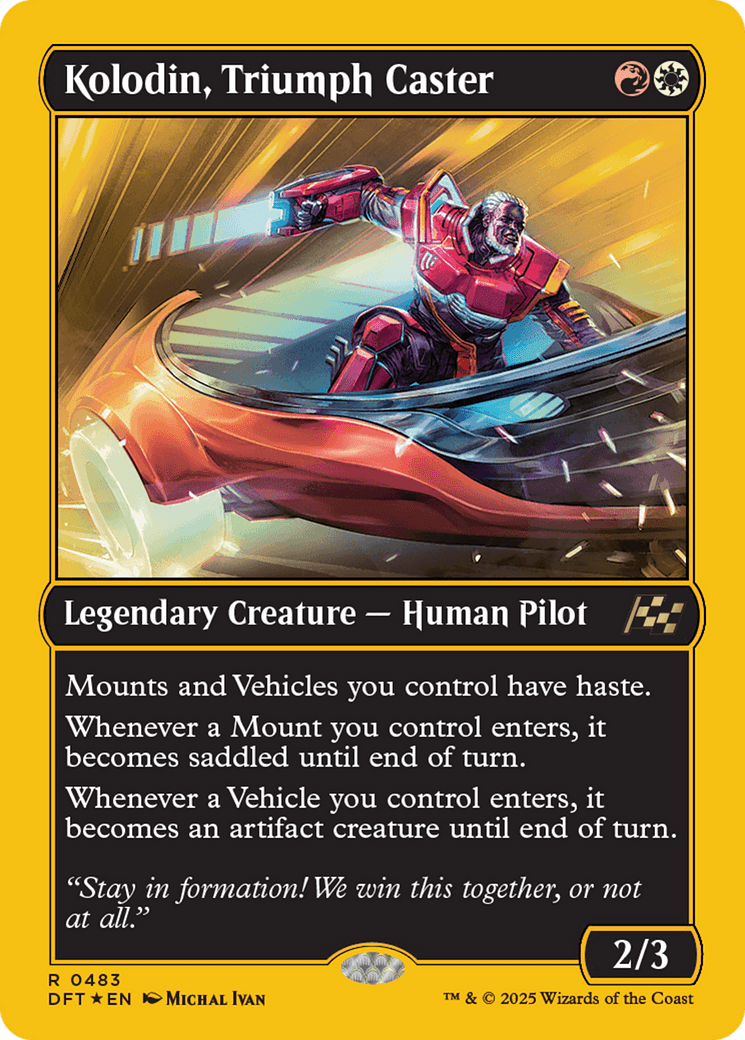 Kolodin, Triumph Caster (First-Place Foil) [Aetherdrift] MTG Single Magic: The Gathering  | Multizone: Comics And Games