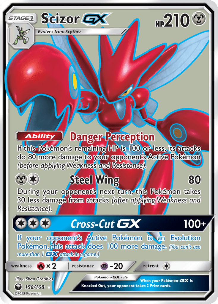 Scizor GX (158/168) [Sun & Moon: Celestial Storm] Pokemon Single Pokémon  | Multizone: Comics And Games