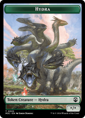 Hydra (Ripple Foil) // Boar Double-Sided Token [Modern Horizons 3 Commander Tokens] MTG Single Magic: The Gathering  | Multizone: Comics And Games