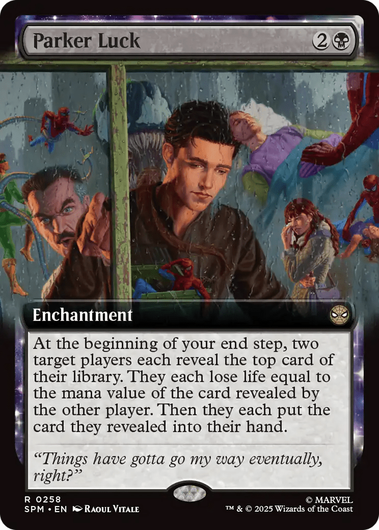 Parker Luck (Extended Art) [Marvel's Spider-Man] MTG Single Magic: The Gathering  | Multizone: Comics And Games