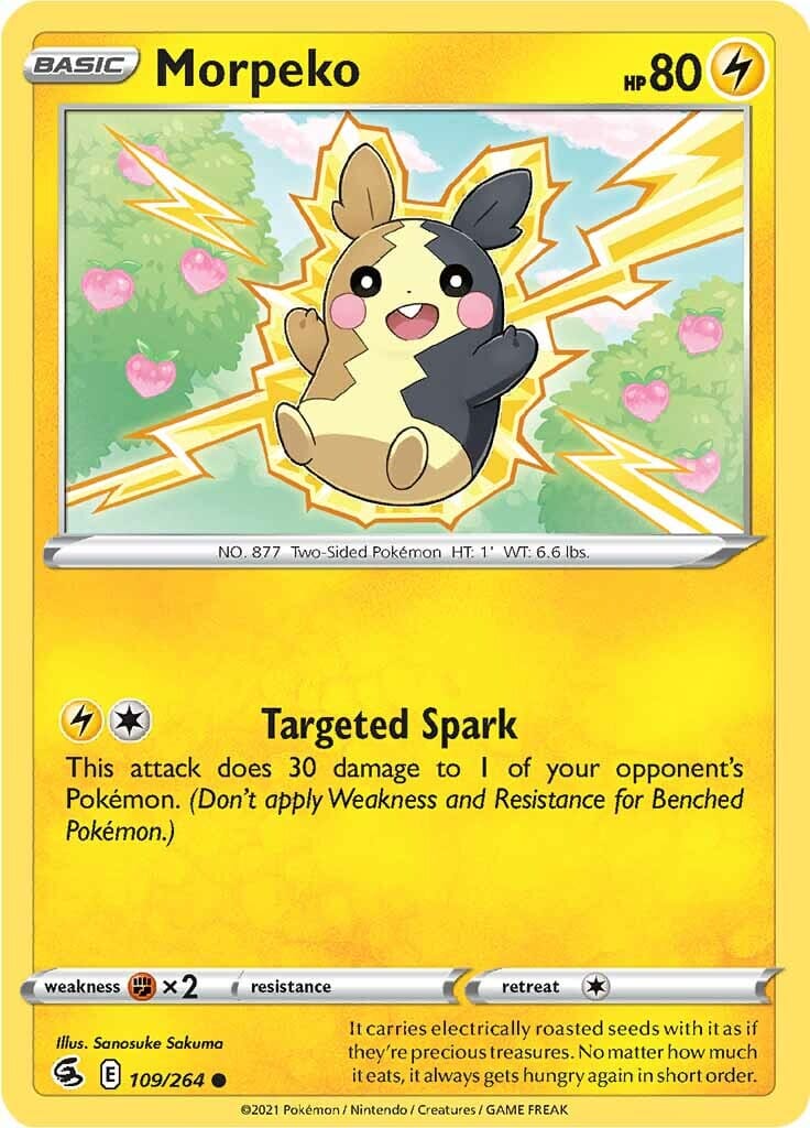 Morpeko (109/264) [Sword & Shield: Fusion Strike] Pokemon Single Pokémon  | Multizone: Comics And Games