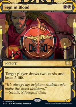 Sign in Blood [Strixhaven: Mystical Archive] MTG Single Magic: The Gathering  | Multizone: Comics And Games