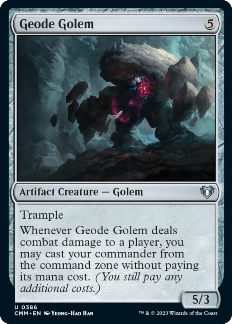 Geode Golem [Commander Masters] MTG Single Magic: The Gathering  | Multizone: Comics And Games