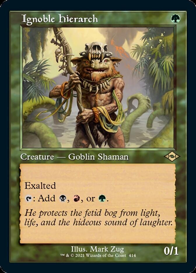 Ignoble Hierarch (Retro Foil Etched) [Modern Horizons 2] MTG Single Magic: The Gathering  | Multizone: Comics And Games
