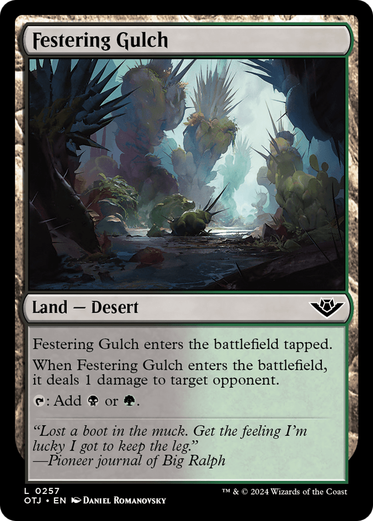 Festering Gulch [Outlaws of Thunder Junction] MTG Single Magic: The Gathering  | Multizone: Comics And Games