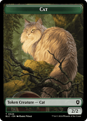Elemental // Cat Double-Sided Token [Bloomburrow Commander Tokens] MTG Single Magic: The Gathering  | Multizone: Comics And Games