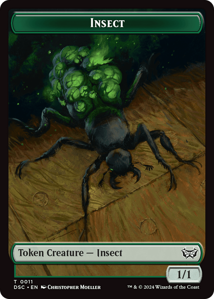 Insect (0011) // Ooze (0014) Double-Sided Token [Duskmourn: House of Horror Commander Tokens] MTG Single Magic: The Gathering  | Multizone: Comics And Games