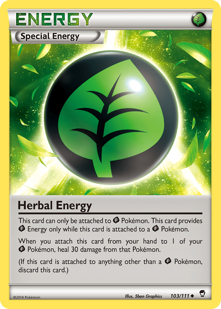 Herbal Energy (103/111) [XY: Furious Fists] Pokemon Single Pokémon  | Multizone: Comics And Games