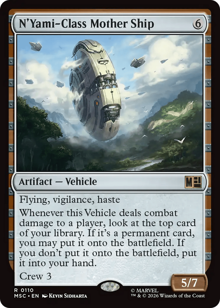 N'Yami-Class Mother Ship (Surge Foil) [Marvel Super Heroes Commander] MTG Single Magic: The Gathering  | Multizone: Comics And Games