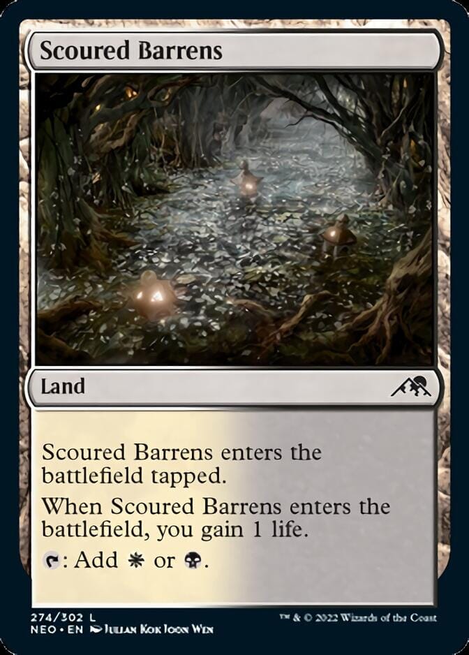 Scoured Barrens [Kamigawa: Neon Dynasty] MTG Single Magic: The Gathering  | Multizone: Comics And Games