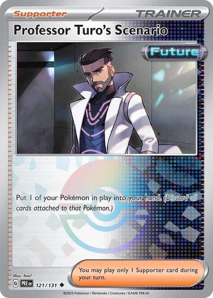Professor Turo's Scenario (121/131) (Poke Ball Pattern) [Scarlet & Violet: Prismatic Evolutions] Pokemon Single Pokémon  | Multizone: Comics And Games