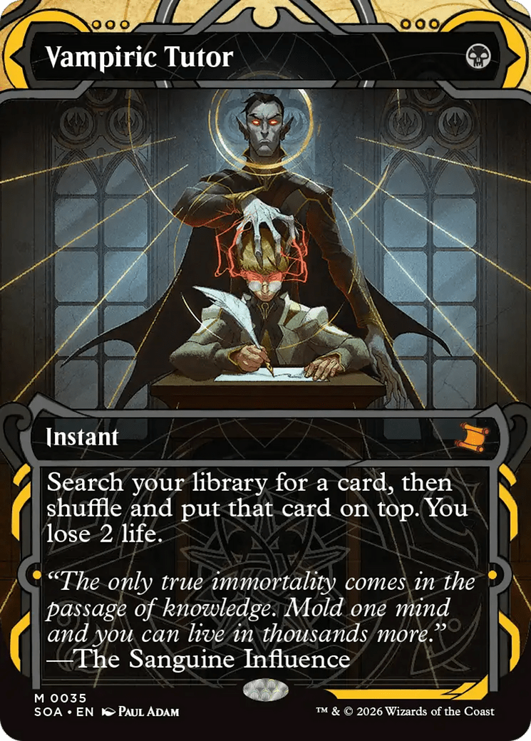Vampiric Tutor [Secrets of Strixhaven: Mystical Archive] MTG Single Magic: The Gathering  | Multizone: Comics And Games