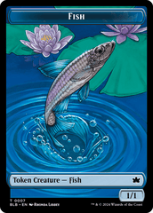 Rabbit // Fish Double-Sided Token [Bloomburrow Tokens] MTG Single Magic: The Gathering  | Multizone: Comics And Games