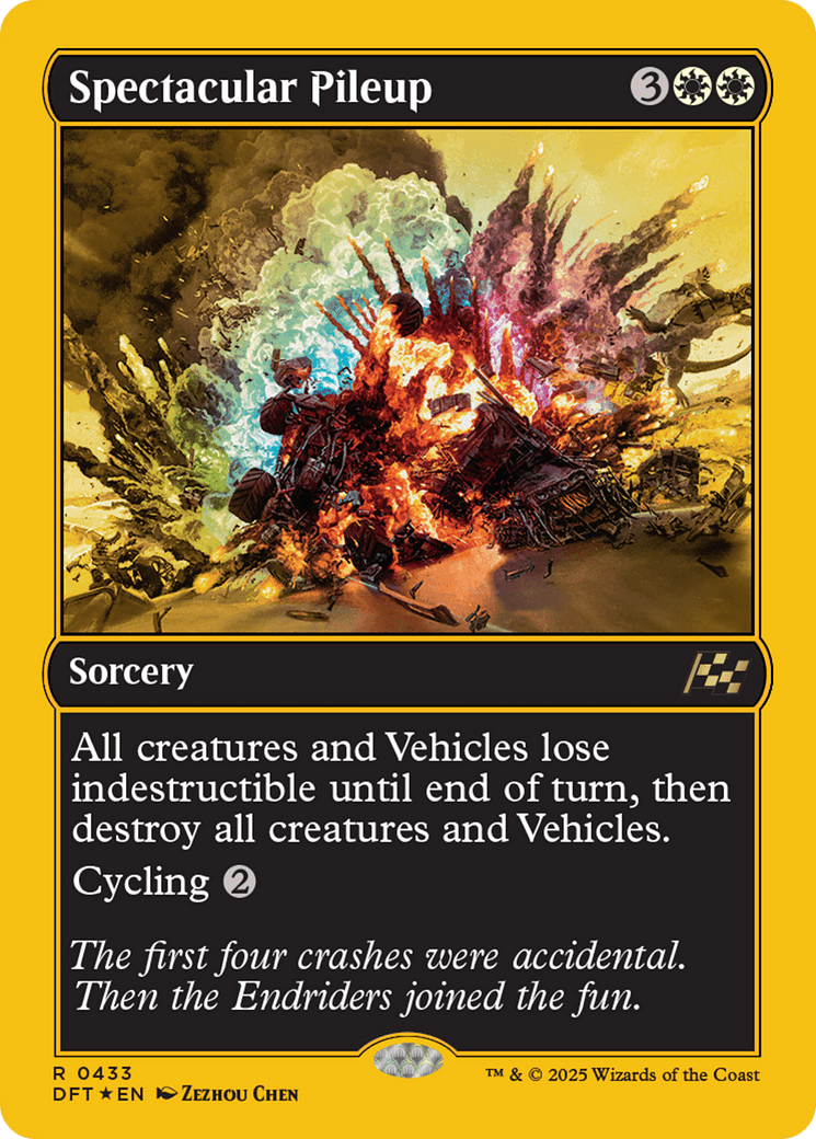 Spectacular Pileup (First-Place Foil) [Aetherdrift] MTG Single Magic: The Gathering  | Multizone: Comics And Games