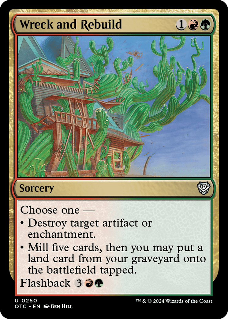 Wreck and Rebuild [Outlaws of Thunder Junction Commander] MTG Single Magic: The Gathering  | Multizone: Comics And Games