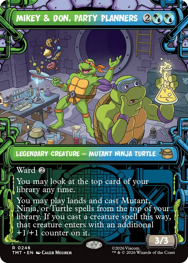 Mikey & Don, Party Planners (Showcase) [Teenage Mutant Ninja Turtles] MTG Single Magic: The Gathering  | Multizone: Comics And Games