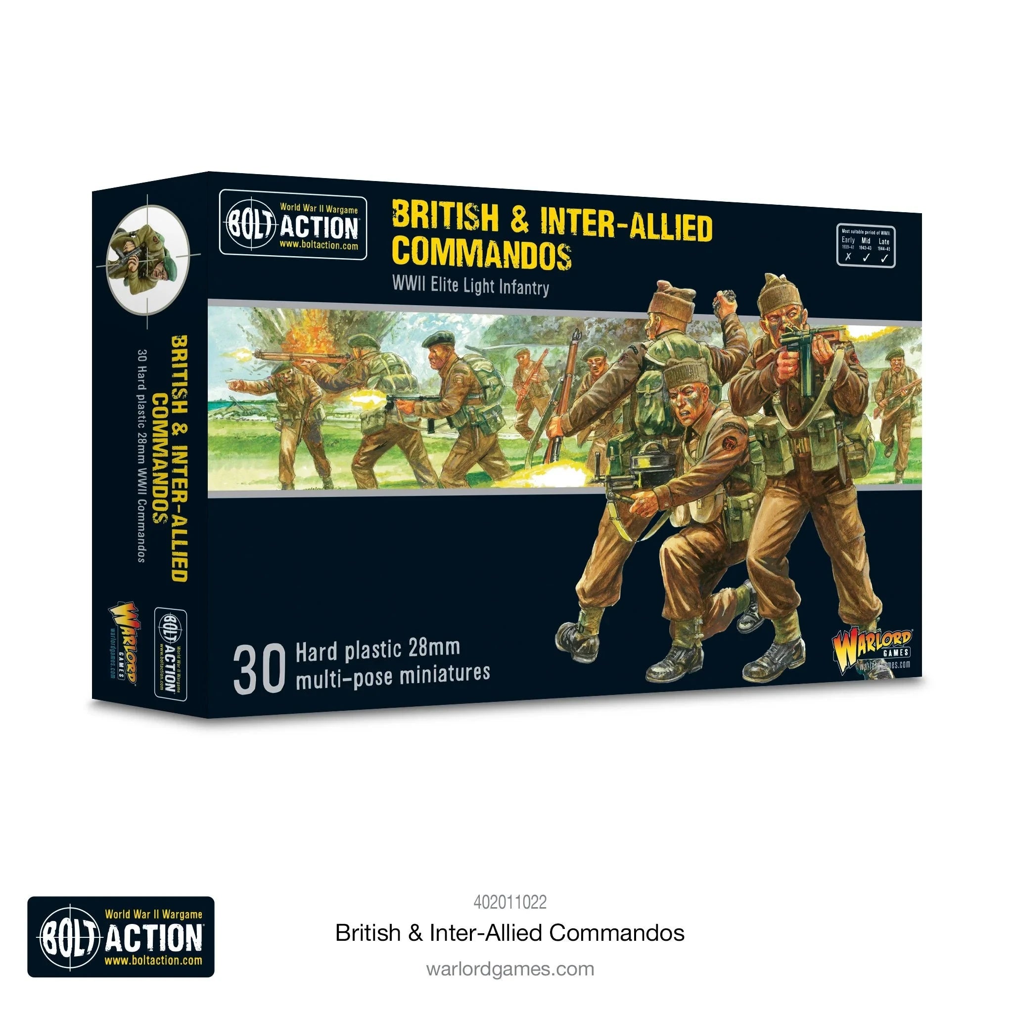 Bolt Action: British & Inter-Allied Commandos Miniature Game Warlord Games  | Multizone: Comics And Games