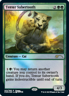 Temur Sabertooth [Year of the Tiger 2022] MTG Single Magic: The Gathering  | Multizone: Comics And Games