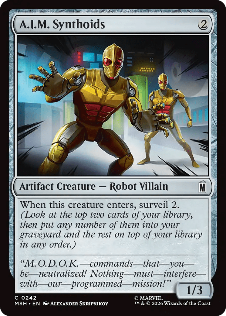 A.I.M. Synthoids [Marvel Super Heroes] MTG Single Magic: The Gathering  | Multizone: Comics And Games
