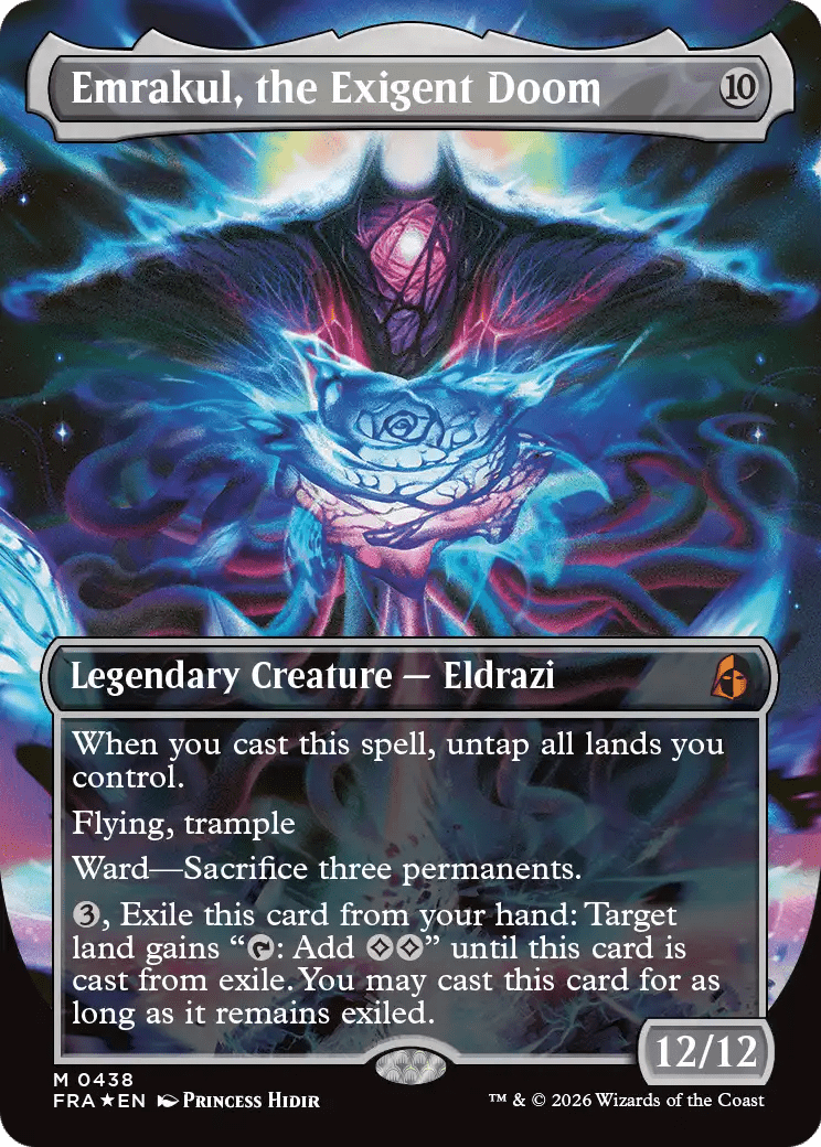 Emrakul, the Exigent Doom (Borderless) [Reality Fracture] MTG Single Magic: The Gathering  | Multizone: Comics And Games
