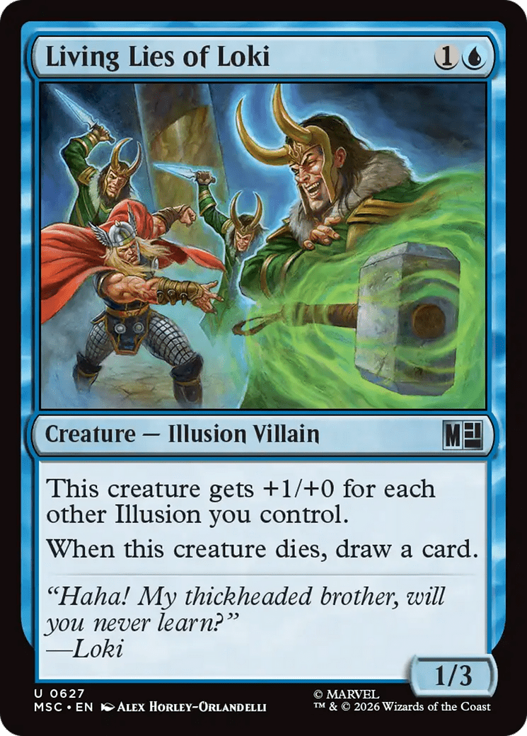 Living Lies of Loki [Marvel Super Heroes Commander] MTG Single Magic: The Gathering  | Multizone: Comics And Games
