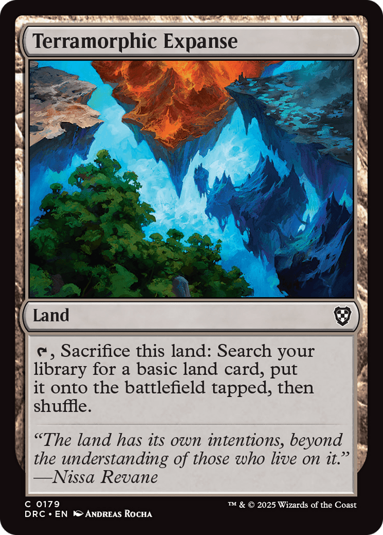 Terramorphic Expanse [Aetherdrift Commander] MTG Single Magic: The Gathering  | Multizone: Comics And Games