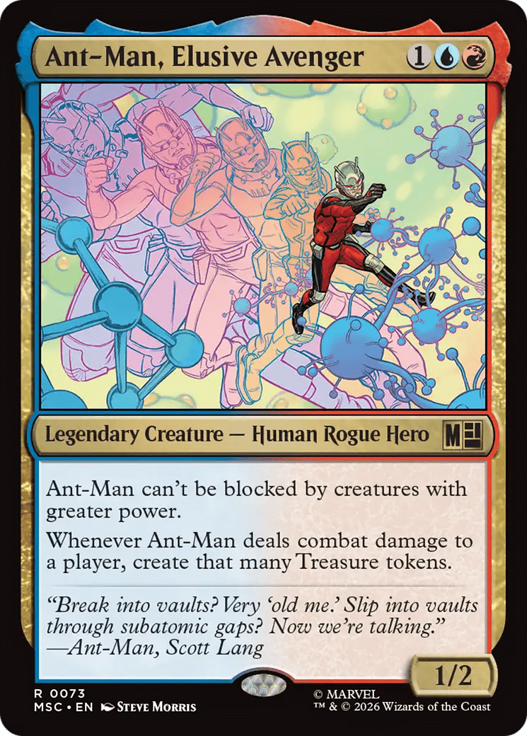 Ant-Man, Elusive Avenger (Surge Foil) [Marvel Super Heroes Commander] MTG Single Magic: The Gathering  | Multizone: Comics And Games