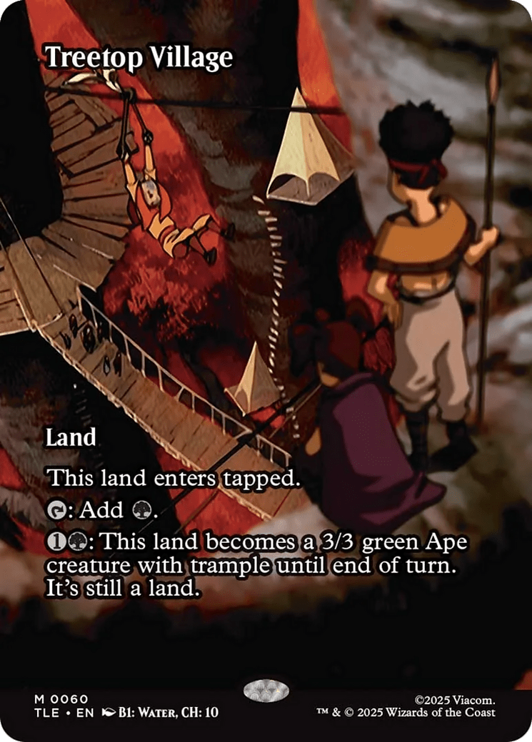 Treetop Village (Borderless) [Avatar: The Last Airbender: Eternal-Legal] MTG Single Magic: The Gathering  | Multizone: Comics And Games