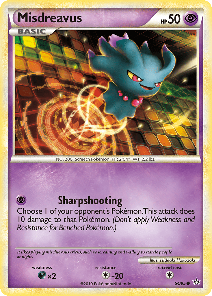 Misdreavus (54/95) [HeartGold & SoulSilver: Unleashed] Pokemon Single Pokémon  | Multizone: Comics And Games