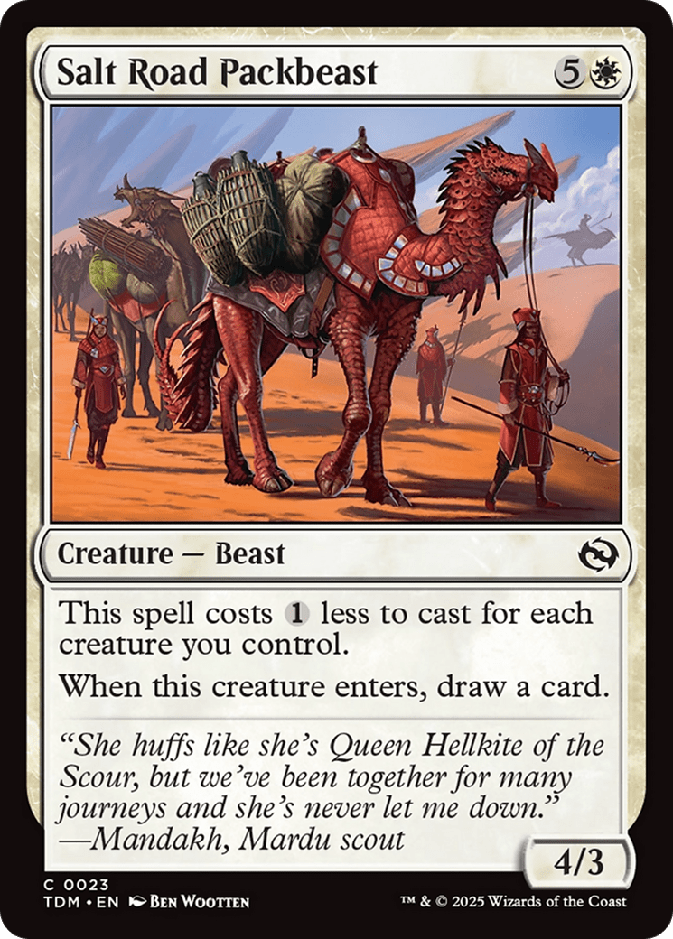 Salt Road Packbeast [Tarkir: Dragonstorm] MTG Single Magic: The Gathering  | Multizone: Comics And Games