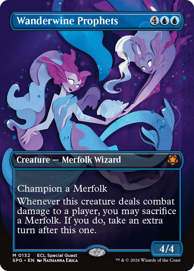 Wanderwine Prophets (Borderless) [Lorwyn Eclipsed Special Guests] MTG Single Magic: The Gathering  | Multizone: Comics And Games