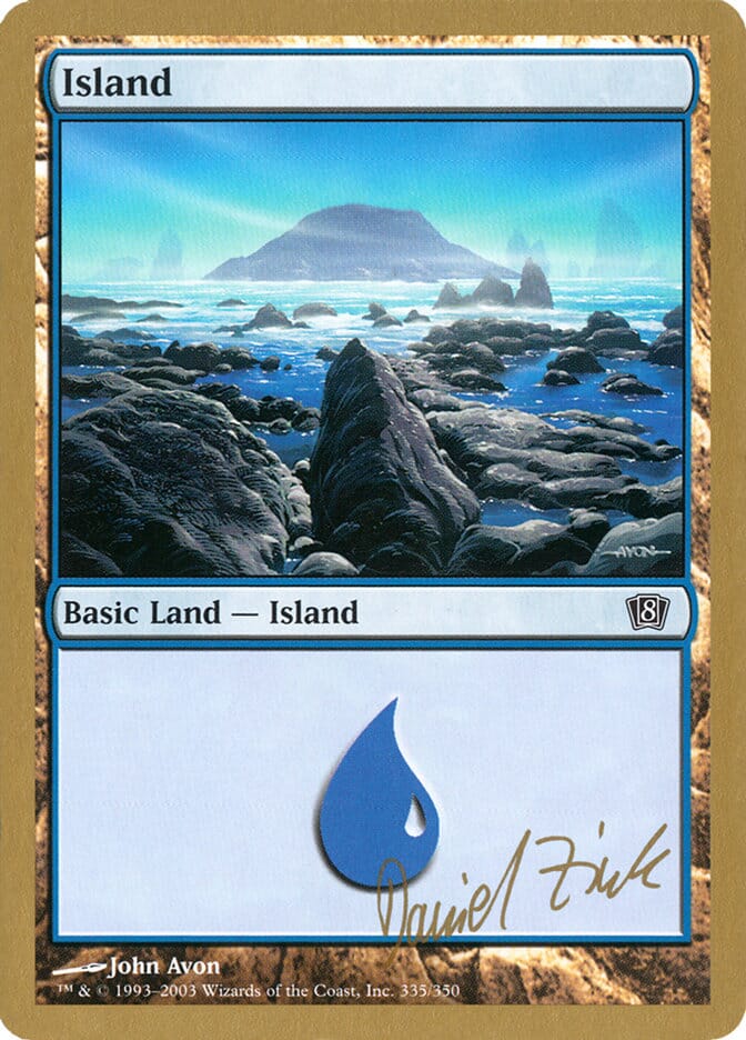 Island (dz335) (Daniel Zink) [World Championship Decks 2003] MTG Single Magic: The Gathering  | Multizone: Comics And Games
