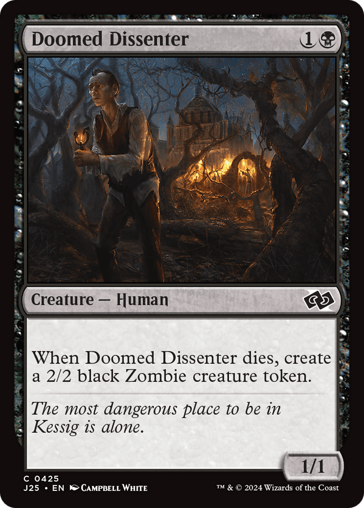 Doomed Dissenter [Foundations Jumpstart] MTG Single Magic: The Gathering  | Multizone: Comics And Games