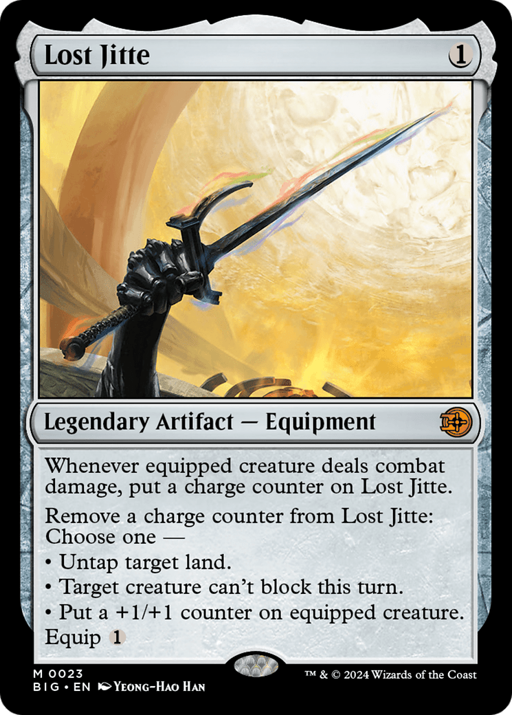Lost Jitte [Outlaws of Thunder Junction: The Big Score] MTG Single Magic: The Gathering  | Multizone: Comics And Games