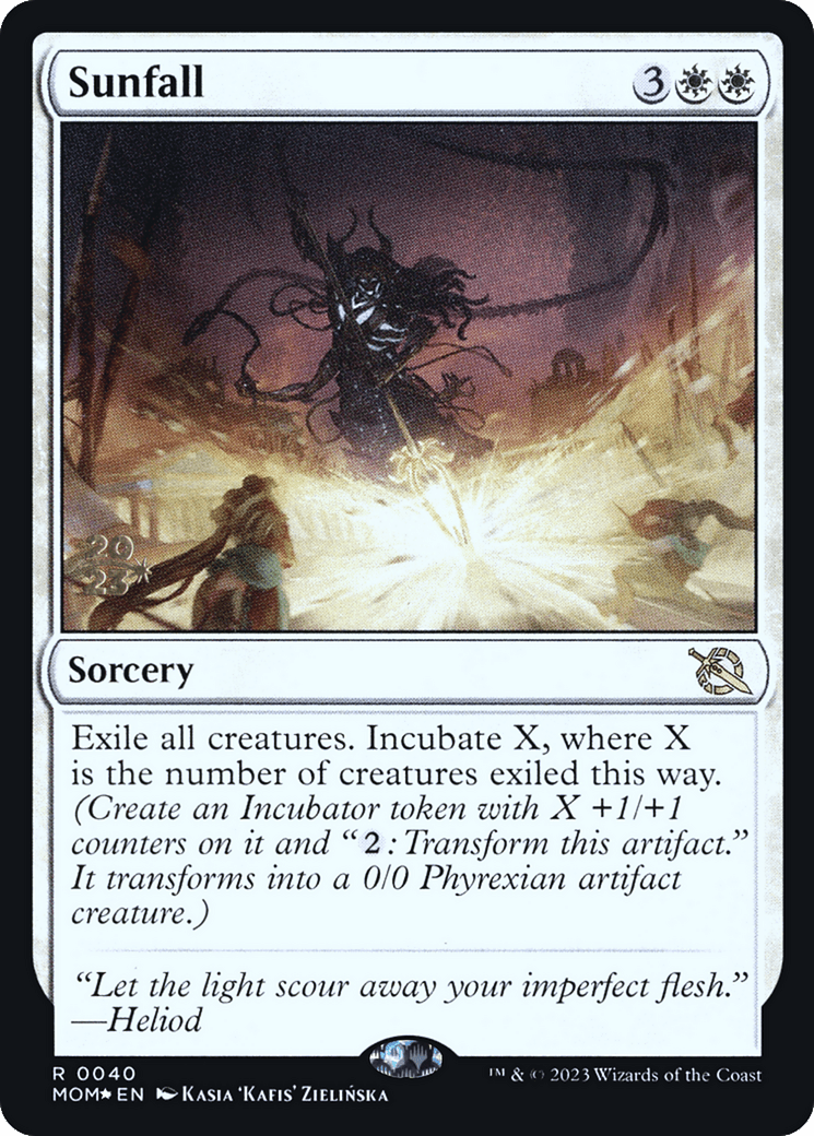 Sunfall [March of the Machine Prerelease Promos] MTG Single Magic: The Gathering  | Multizone: Comics And Games