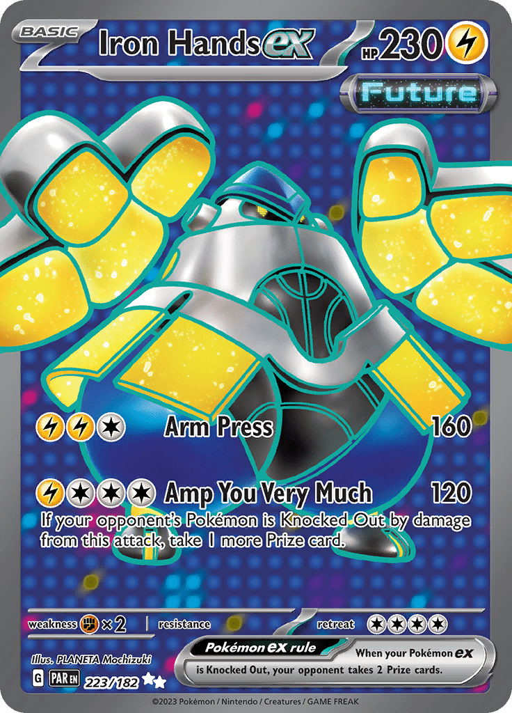 Iron Hands ex (223/182) [Scarlet & Violet: Paradox Rift] Pokemon Single Pokémon  | Multizone: Comics And Games