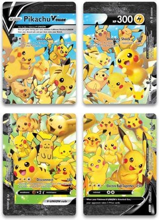 Pikachu V-UNION (Set of 4) [Sword & Shield: Black Star Promos] Pokemon Single Pokémon  | Multizone: Comics And Games