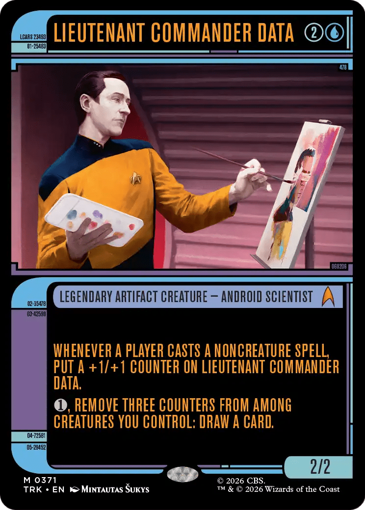 Lieutenant Commander Data (Showcase) [Star Trek] MTG Single Magic: The Gathering  | Multizone: Comics And Games