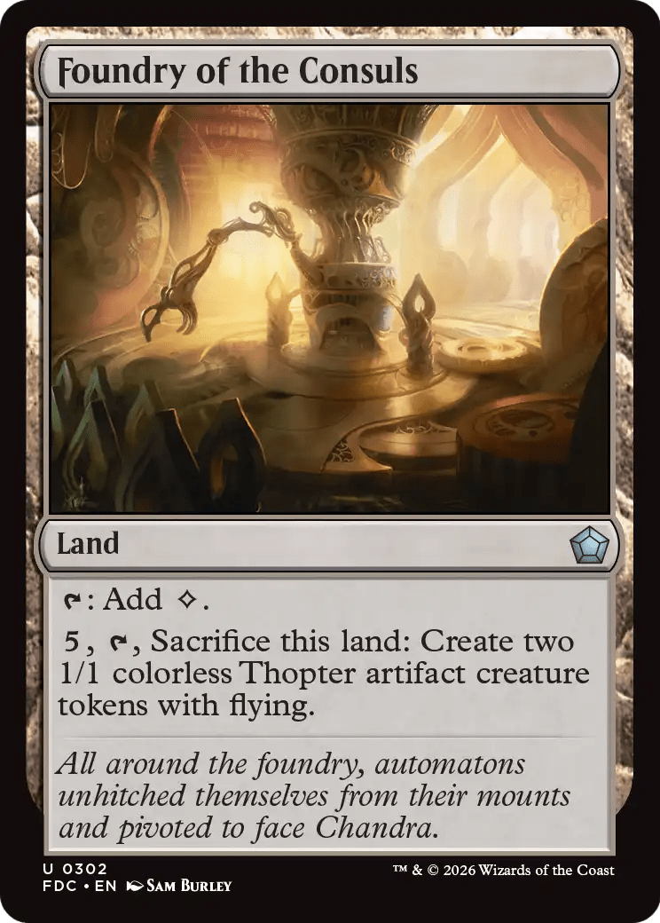 Foundry of the Consuls [Foundations Commander] MTG Single Magic: The Gathering  | Multizone: Comics And Games