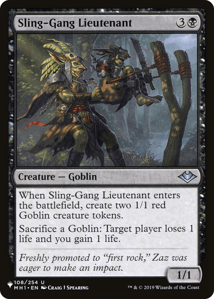 Sling-Gang Lieutenant [The List] MTG Single Magic: The Gathering  | Multizone: Comics And Games