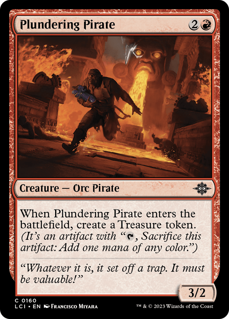 Plundering Pirate [The Lost Caverns of Ixalan] MTG Single Magic: The Gathering  | Multizone: Comics And Games