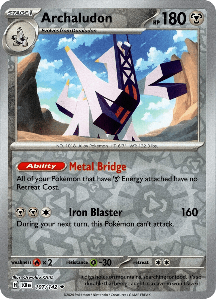 Archaludon (107/142) [Scarlet & Violet: Stellar Crown] Pokemon Single Pokémon  | Multizone: Comics And Games