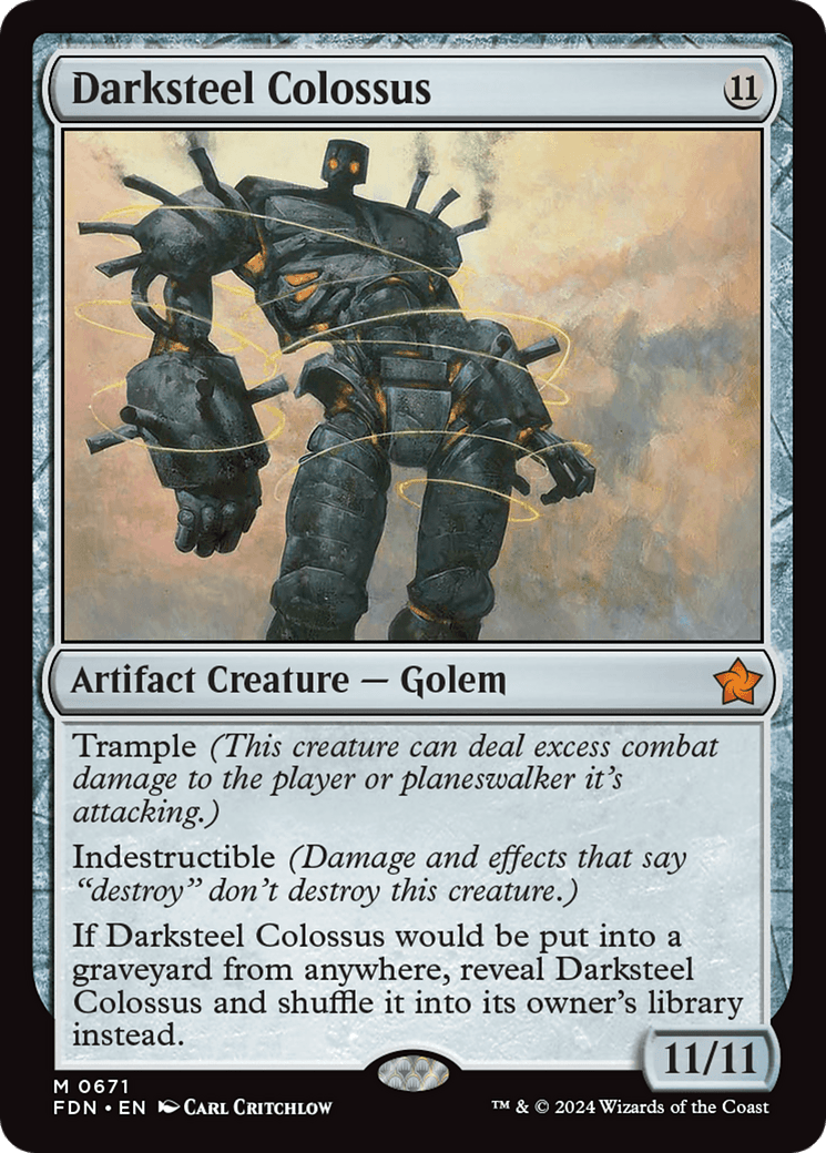 Darksteel Colossus [Foundations] MTG Single Magic: The Gathering  | Multizone: Comics And Games
