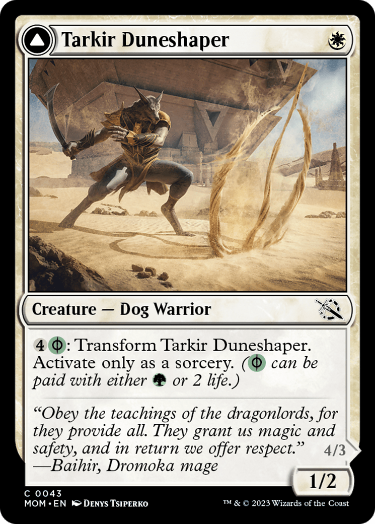 Tarkir Duneshaper // Burnished Dunestomper [March of the Machine] MTG Single Magic: The Gathering  | Multizone: Comics And Games