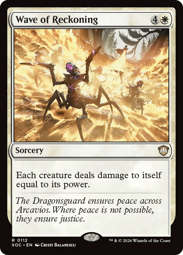 Wave of Reckoning [Secrets of Strixhaven Commander] MTG Single Magic: The Gathering  | Multizone: Comics And Games