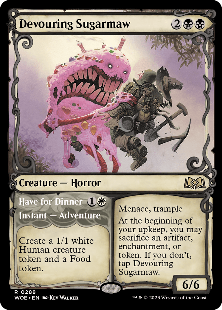 Devouring Sugarmaw // Have For Dinner (Showcase) [Wilds of Eldraine] MTG Single Magic: The Gathering  | Multizone: Comics And Games