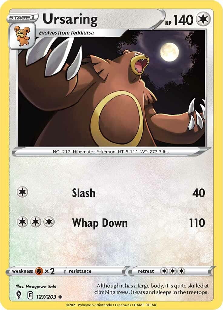 Ursaring (127/203) [Sword & Shield: Evolving Skies] Pokemon Single Pokémon  | Multizone: Comics And Games